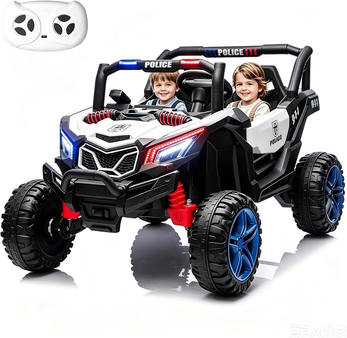4WD UTV 24V Ride On Toys for Big Kids Ride On 2 Seater Ride On Toys Kids | 2 Seater Ride On Car for Kids Side-by-Side UTV Electric Cars for Kids Electric Ride Car Ride On Toys for Kids 4-8