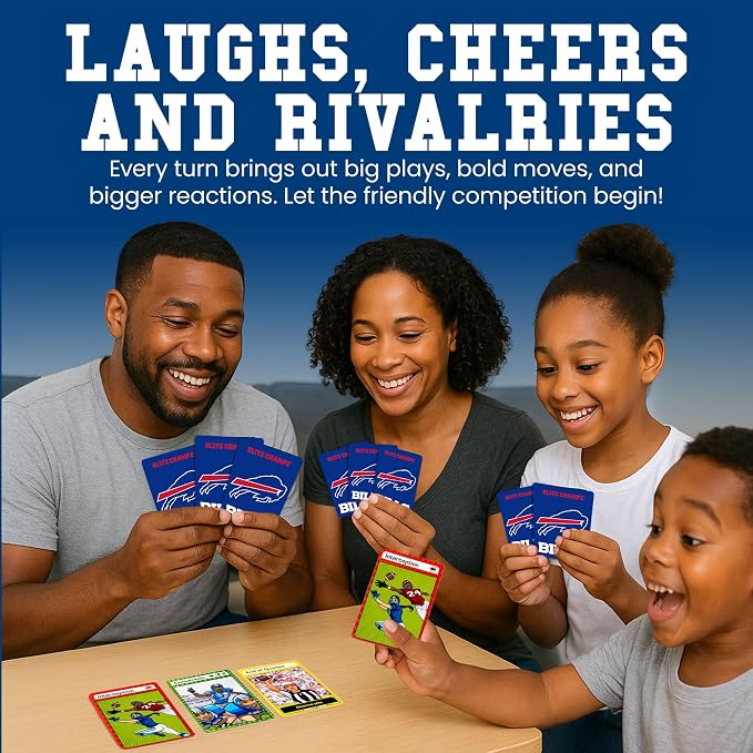 Blitz Champz Buffalo Bills – Officially Licensed NFL Playing Cards & Bills Gifts for Men & Women, Fun Travel Card Games for Adults & Kids Ages 7+, Ideal Camping Games for Friends & Family Game Night