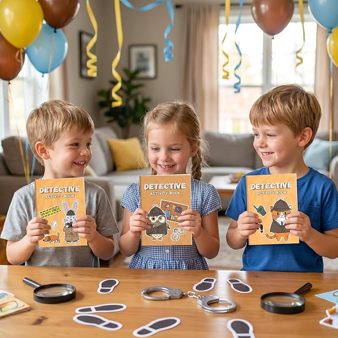 Detective Activity Books for Kids - 72 Pcs Secret Agent Coloring Books Bulk Mini Maze Word Scramble Word Search Games Activity Booklet for Birthday Party Favors Goodie Bags Stuffers Classroom Rewards