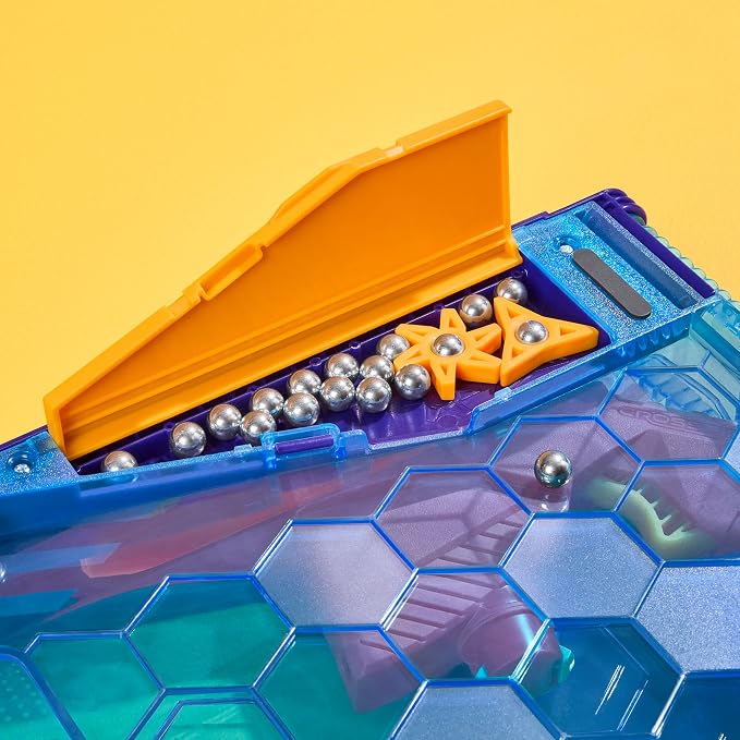 Hasbro Gaming Crossfire Game | Indoor Active Game for Kids and Teens | 2 Blasters, Marbles, Arena | Fun Family Board Games | 2 Players | 10 Mins. | Ages 7+