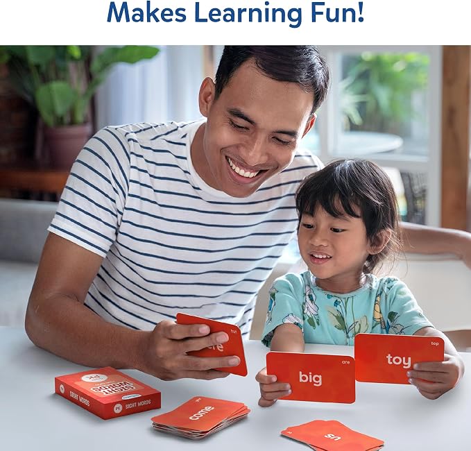 Skillmatics Flash Cards - 500 Sight Words for Preschool (Pre-K), Kindergarten, 1st, 2nd, 3rd Grade Gifts, Includes The Dolch & Fry Word List & 6 Unique Games