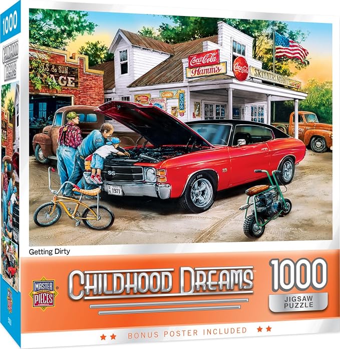 MasterPieces - 1000 Piece Jigsaw Puzzle, Getting Dirty, Fun for Adults, Family, Kids, Matte Finish, 19.25" x 26.75"