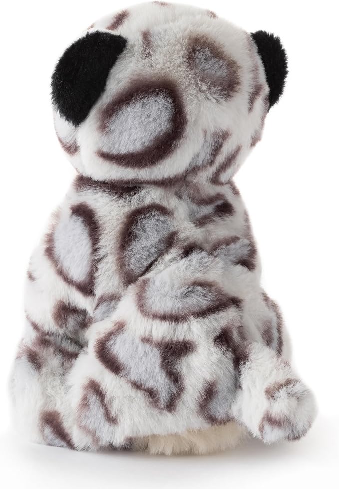 The Petting Zoo Snow Leopard Stuffed Animal Plushie, Gifts for Kids, Wild Onez Babiez Zoo Animals, Snow Leopard Plush Toy 6 inches