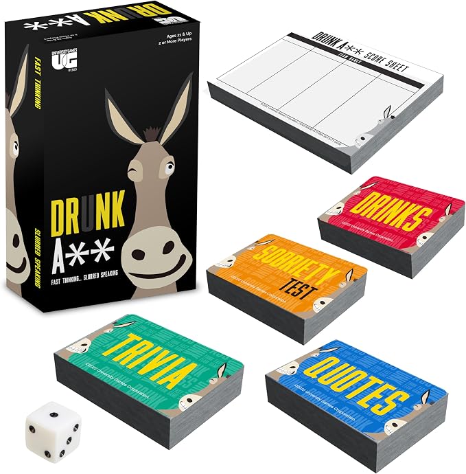 University Games | Drunk Ass Team Trivia Game, for Ages 21 and Up and 4 or More Players
