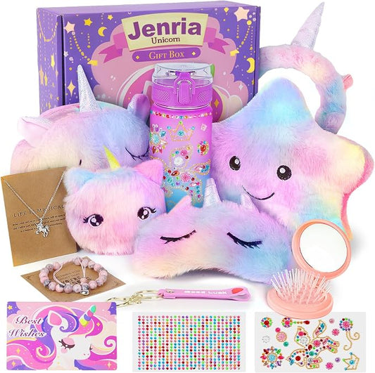 Jenria Unicorn Gift for Girls, Kindergarten Graduation Gifts, Birthday Gifts for Girls Age 3 4 5 6 7 8 9 10 Years Old Girl, Gift Ideas, Girls Toys Age 6-8, Unicorn Toys for Daughter, Niece
