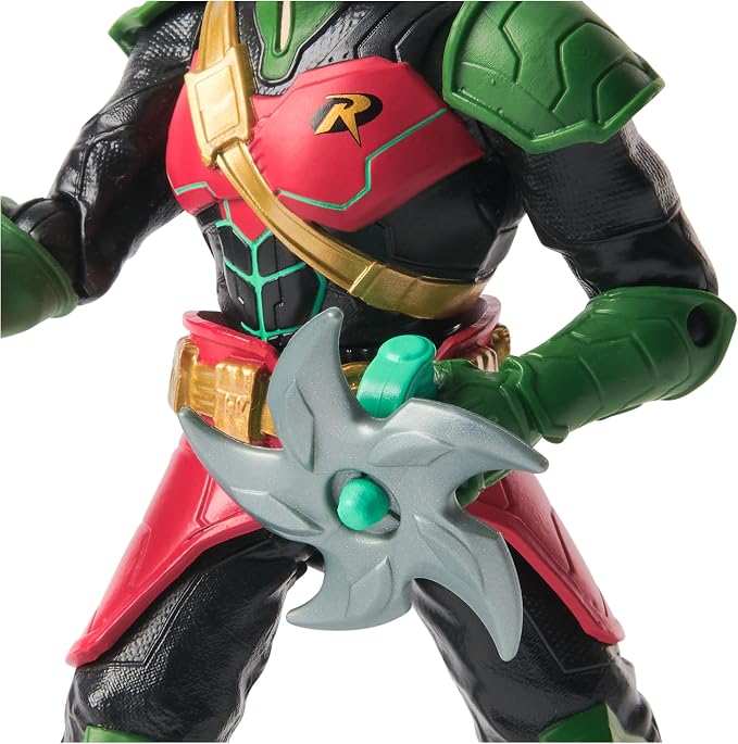 DC Comics, Batman™ Battle Clash 6” Ninja Strike Robin Action Figure with 2 Ninja Accessories, Super Hero Kids Toys for Boys and Girls Ages 3 & Up