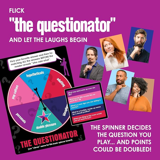 Loaded Questions Card Game for Adults – Funny Adult Party Game with 250+ Suggestive Questions, for Group Game Night