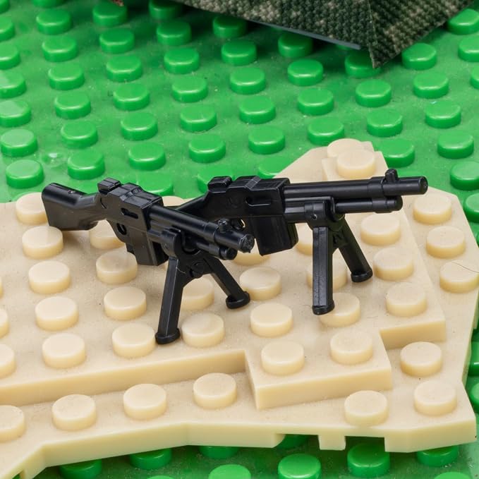 Military Weapons Pack 33 Pcs Soviet Accessories Kits Toys, Army Equipment Gear WW2 Guns for Boys 6+, Compatible with Mini Figure of Major Brand