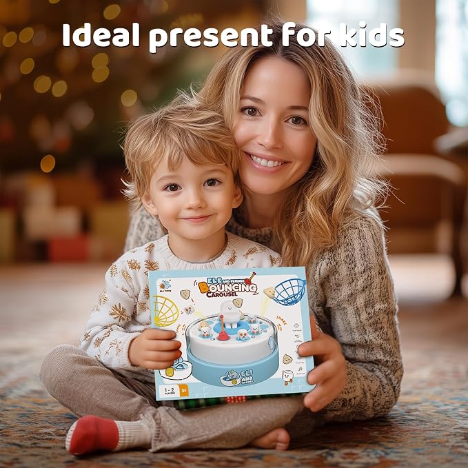 BLF FUN Board Games for Kids Ages 4-8, Toilet Catch and Bounce Toddler Games Ages 3-5, Family Game Toys for 4-6 Boys Girls, Christmas Birthday Gifts for Kids 5-7
