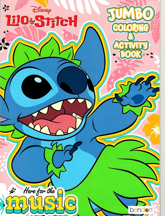 Bendon Disney Lilo and Stitch Coloring Activity Book and Sticker Set for Kids