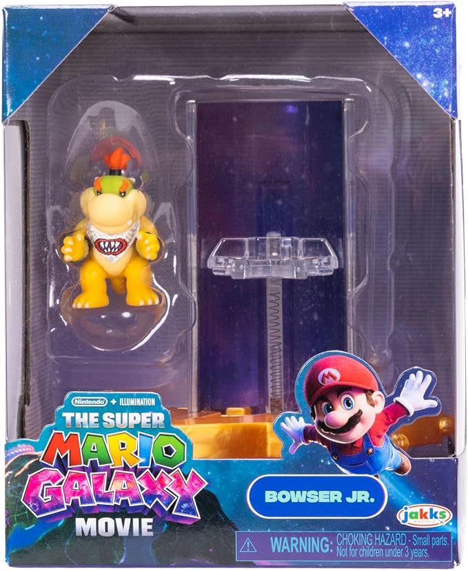 The Super Mario Galaxy Movie – 1.5” Mini Figures with Star Launcher Accessory 6-Pack Bundle - Includes Mario, Luigi, Yoshi, Princess Peach, Bowser Jr., and Wonder Bowser Jr.