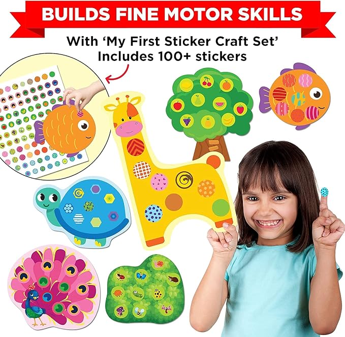 Learnabee Toys for 2 Year Old Boys/Girls | Gift for 2 Year Old Kids | Board Books and Fun Activities |Learning and Educational Toys & Games (1 Box Set)