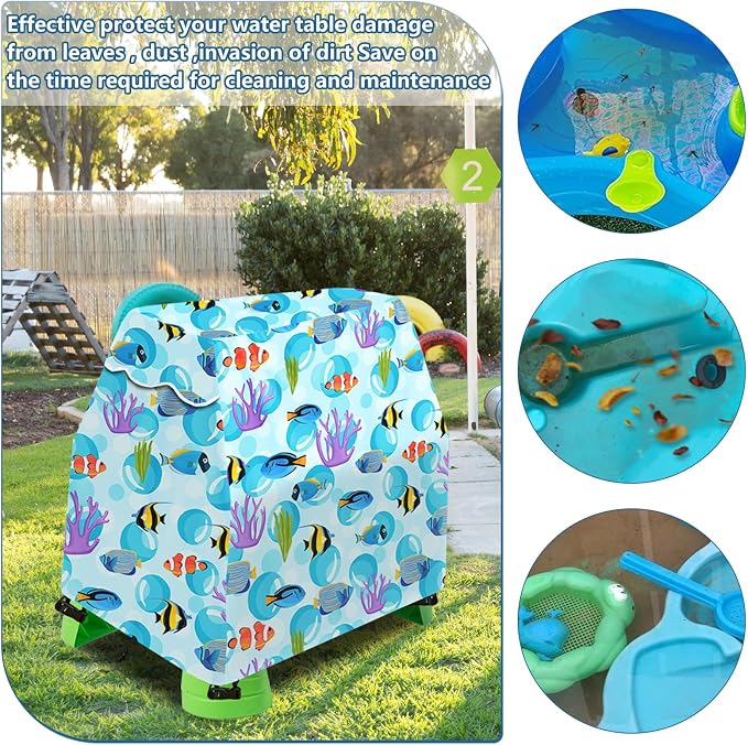 Okcool Kids Water Table Cover Fit Water Table,Outdoor Water Table Toys Cover, A Wide Selection of Cute Colors and Patterns