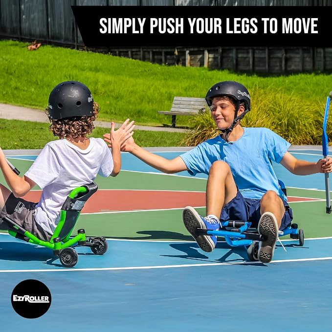 EzyRoller Drifter X Ride On Toy for Kids, Ages 4-12, Up to 154 lbs - Blue