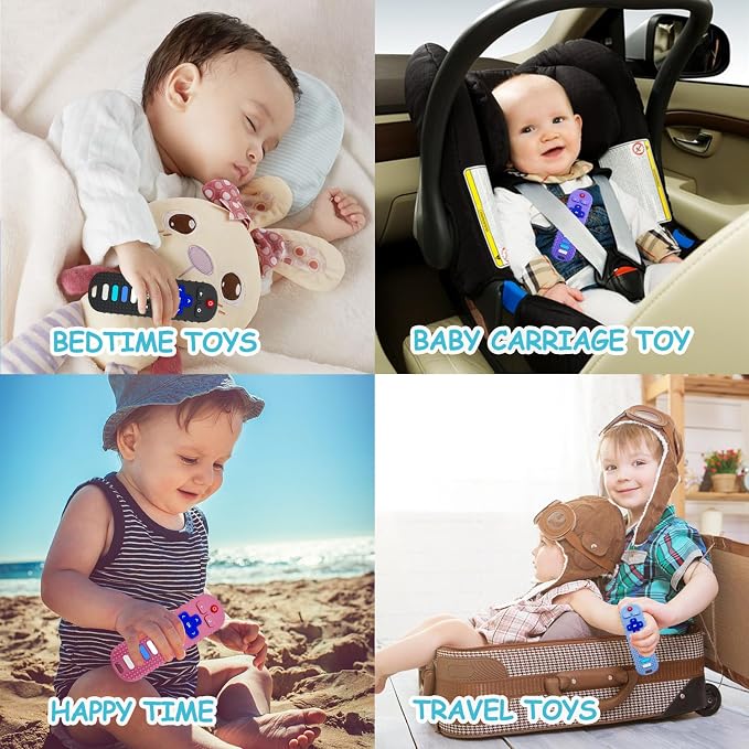 YAPROMO Baby Teething Toys, Remote Teethers for Babies, Cute Toy Remote for Baby Boys and Girls, Food Grade Silicine Chew Toy