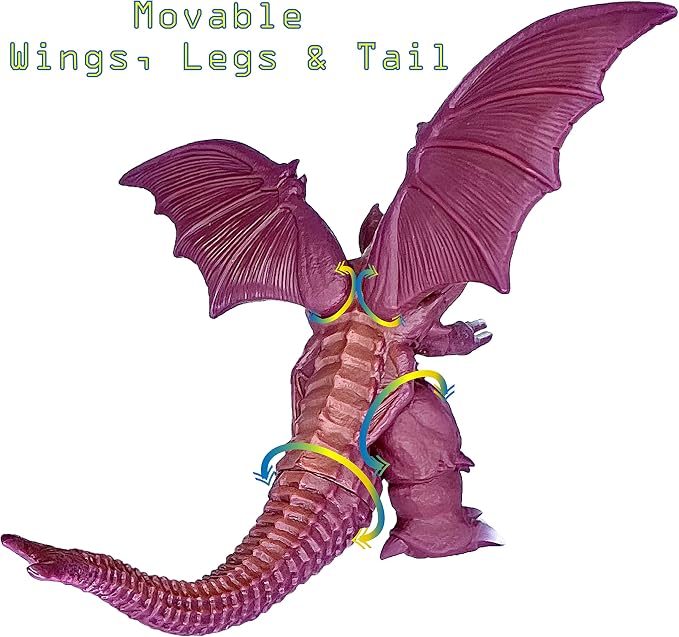 TwCare Set of 2 Monster Ultima vs Destoroyah Singular Point vs Destroyah Figure King of The Monsters Toys, Movable Joints Action Movie Dragon Dinosaur Series Soft Vinyl, Carry Bag