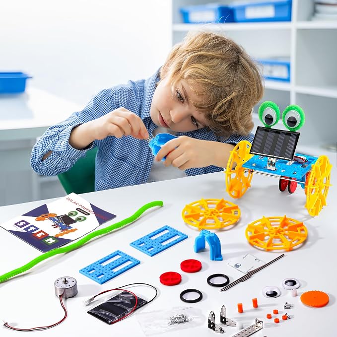 STEM Kits for Kids Crafts Ages 8-10, Solar Robot Kit STEM Building Toys for Ages 8-13, Engineering Science Experiments for Kids Age 8-12 Robotics, Arts and Crafts for Boys Girls Gifts 8 9 10 12-14
