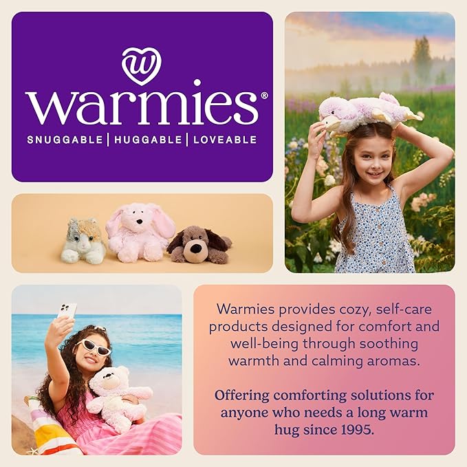 warmies Microwavable & Weighted Stuffed Animals, Guinea Pig - Heated Stuffed Animal Plushie for Warmth & Comfort - Cute Soft Plush Toys for Adults & Children (Boys, Girls, Babies & Toddlers)