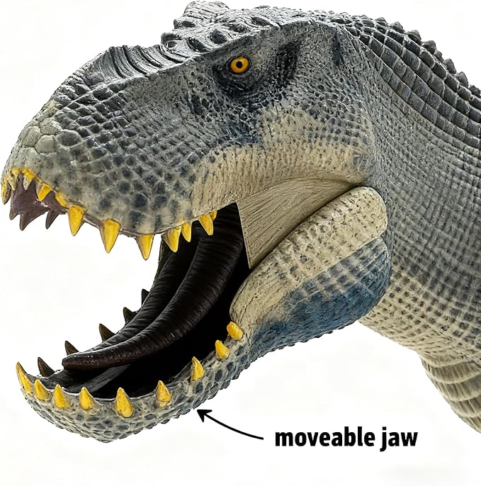 T Rex Dinosaur Toy 14″ - Tyrannosaurus Rex Action Figure with Movable Jaw - Realistic Dino Figurine - Trex Figure for Boys and Girls - Big Dinosaur Toys for Kids Ages 5+