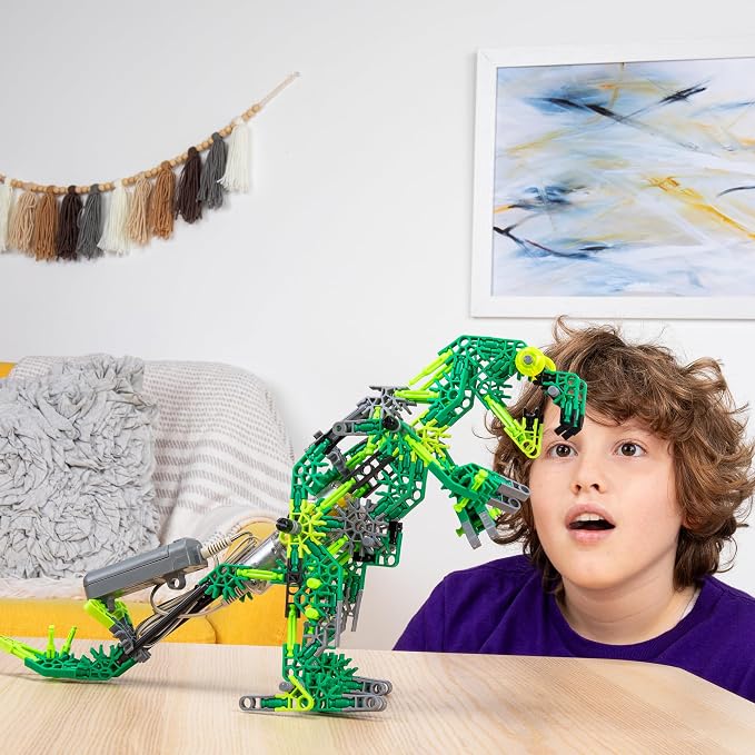 K'NEX Dynamic Dinos 6-in-1 Building Set - STEM Building Kit, Kid Construction, Creative Play Toy‚ Ages 8+
