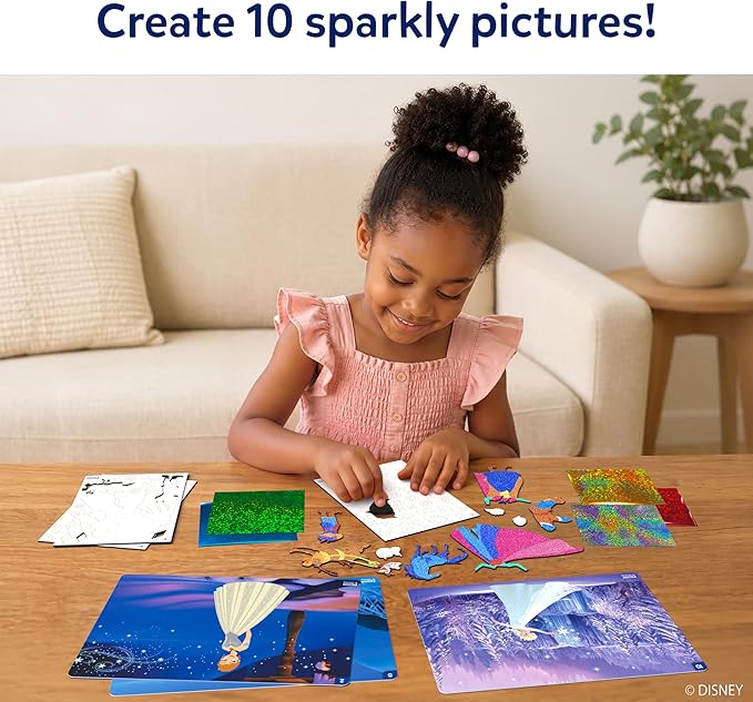 Skillmatics Foil Fun - Disney Frozen, Mess-Free Art for Kids, Craft Kits & Supplies, DIY Creative Activity, Travel Toys, Gifts for Fans of Elsa, Anna, Olaff, Girls, Boys, Ages 4, 5, 6, 7, 8, 9