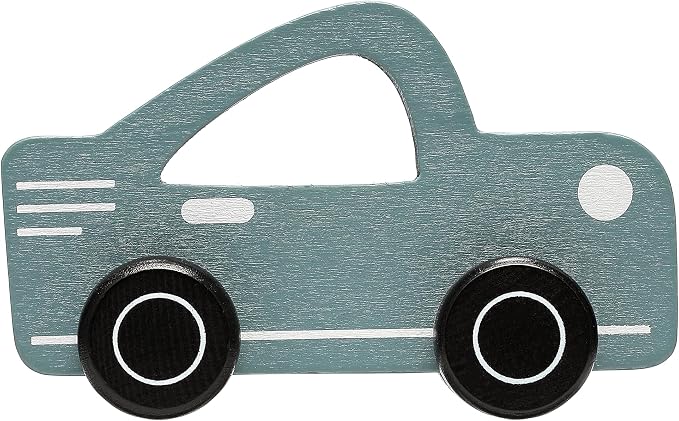 Pearhead Montessori Wooden Car Push Toy, Rolling Developmental Toy for Babies and Toddlers 12+ Months