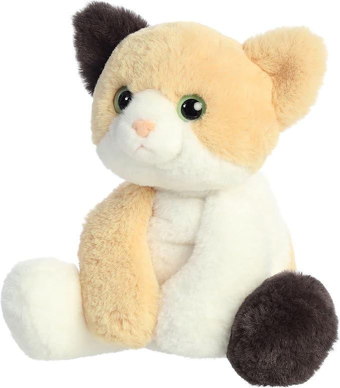 Aurora® Adorable Flopsie™ Callie Cat™ Stuffed Animal - Used to Create Imaginative Play Adventures - Perfect for Birthdays, Kids and Adults, All Ages - White 13 Inches