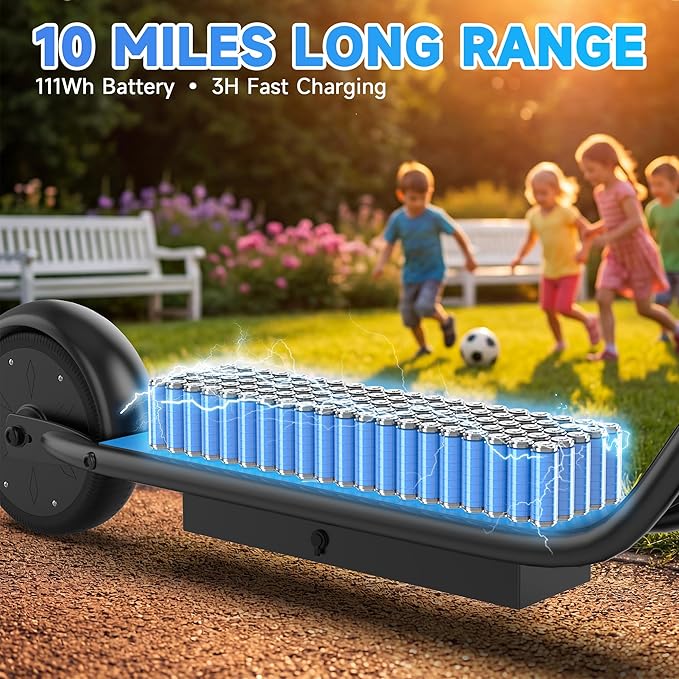 Electric Scooter, 350W-500W Motor, 9 MPH to 22MPH, 10-41 Miles Range, Dual Suspension, Dual Braking, App Control, Foldable Commuter E Scooter for Adults and Teens