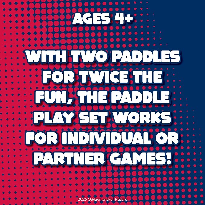 Koosh Paddle Playset 4th of July – Beach Toy - Outdoor Games for Adults and Family - Outdoor Games for Kids - Fidget Toys for Kids, Ages 4+