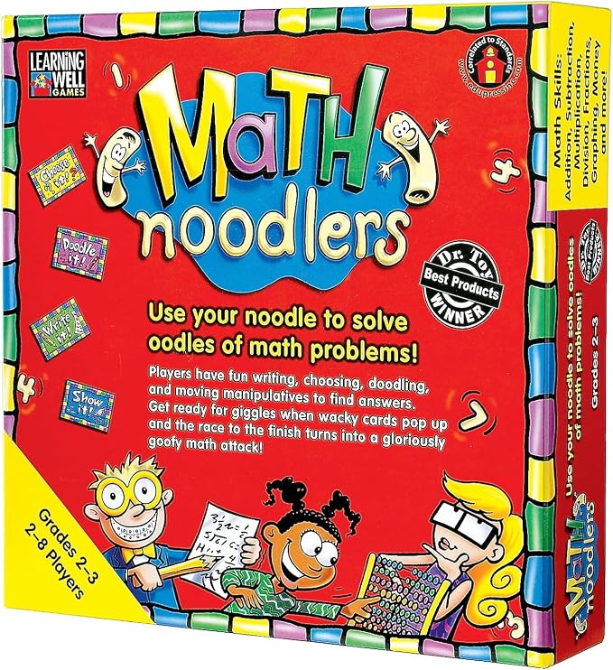 Edupress Math Noodlers Game, Grades 2-3 (EP62350), Multi