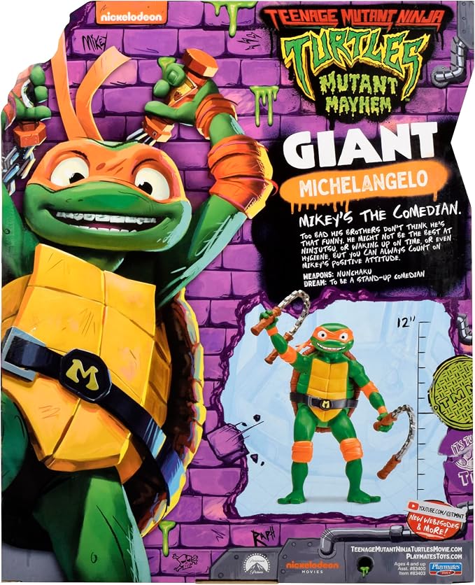 Teenage Mutant Ninja Turtles Movie 12" Michelangelo Giant Figure