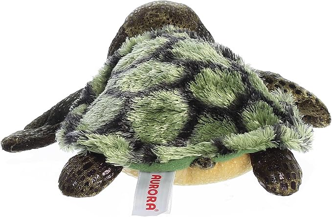 Aurora® Adorable Mini Flopsie™ Splish-Splash™ Stuffed Animal - Mini Companions Ready for Playful Adventures - for Kids All Ages, Toddlers, Adults, and Families - Green 7.5 Inches