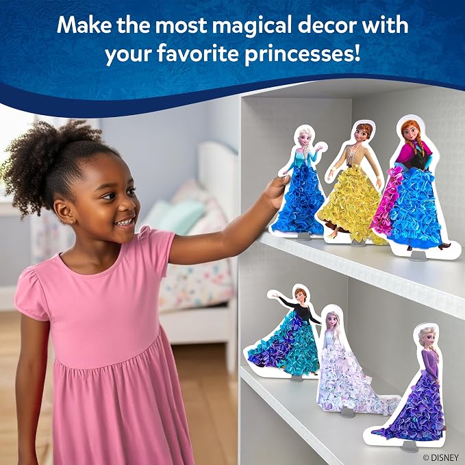Skillmatics Poke-in Art – Disney Frozen, Mess-Free Fun for Kids, DIY Wood Craft Kits, Creative Activity, Gifts for Girls Ages 4, 5, 6, 7, 8, 9, Includes Elsa & Anna