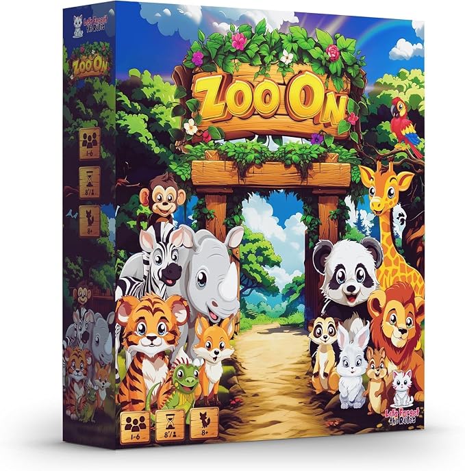 – Family Board Game | Animal Zoo Building Strategy Game | 1–6 Players | Fun Game Night Game for Kids & Adults | Ages 7+
