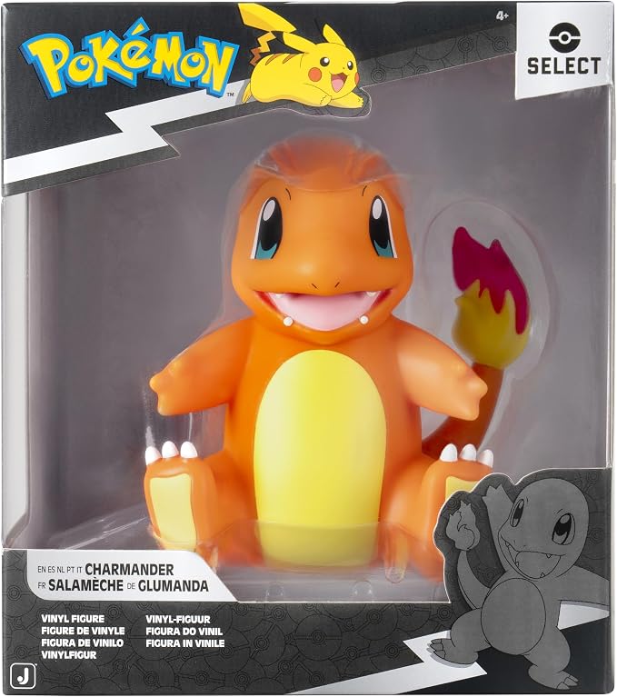 Pokemon Charmander Select Vinyl Figure - 4-Inch Figure Made from Vinyl