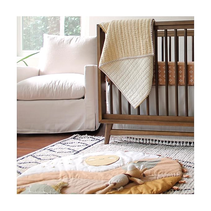 Crane Baby Play Mat, Floor Mat for Babies and Toddlers, 36" x 36", Safari Zoo
