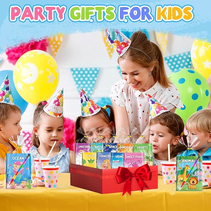 ZMLM 36 Pack Coloring Books for Kids with Crayons,Graduation Party Favors for Kids 4-8, Goodie Bags Stuffers for Toddlers, Classroom Prizes Birthday Return Gifts (Party)