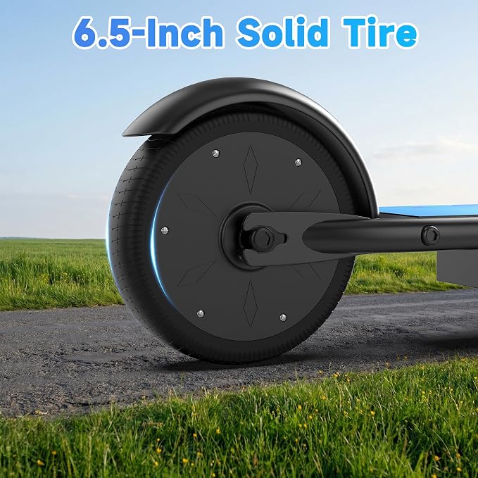 Electric Scooter, 350W-500W Motor, 9 MPH to 22MPH, 10-41 Miles Range, Dual Suspension, Dual Braking, App Control, Foldable Commuter E Scooter for Adults and Teens