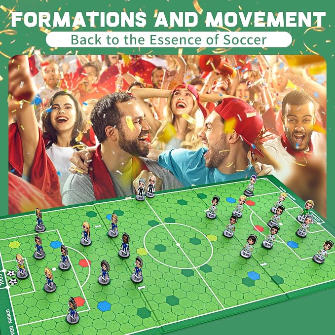 Original Soccer Board Game 2026 Soccer Event Interactive Soccer Toy Gift - Foosball Table Game for Indoor Home Party Family Perfect Christmas Birthday Tabletop Football Gift for Kids