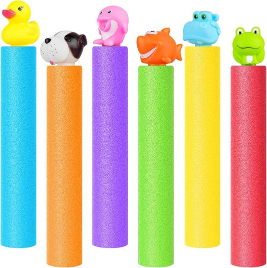 Water Guns, Water Squirter Gun 40 Ft Range Swimming Pool Beach Summer Party Outdoor Water Toys for Kids Age 4-12 Water Blasters for Teens Adults (animal-6pcs)