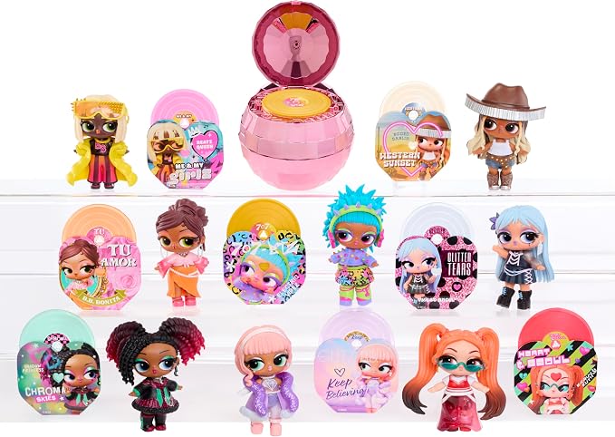 LOL Surprise Music Festival – Dolls with Collectible Vinyl Albums, Interactive Unboxing, 7 Total Surprises – Collect All 8 Unique Styles! Gift for Kids Ages 4+