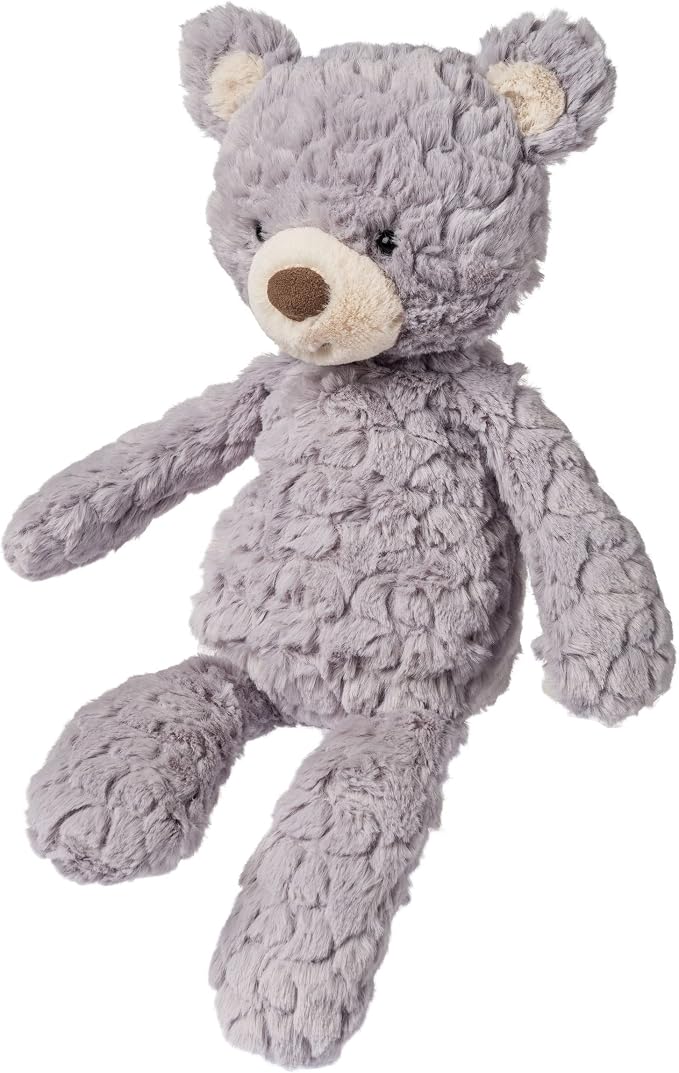 Mary Meyer Teddy Bear - Putty Collection Super Soft Stuffed Animal Plush Classic Toy Plushie, 17" Medium, Shadow Grey