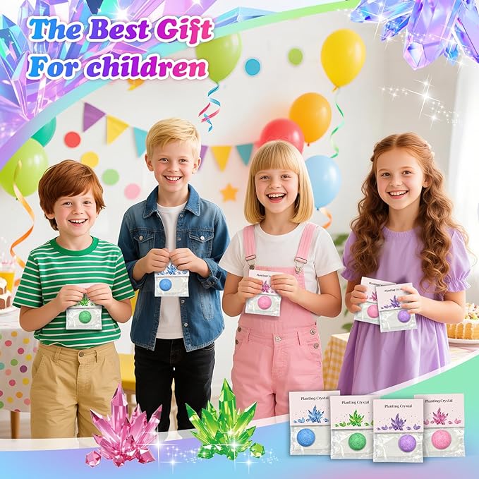 16Pcs Science Kit Crystal Growing Party Favor Supply Gifts for Kids Classroom Goodiebags Christmas Valentine's Day Gifts (16Pcs, One Size)