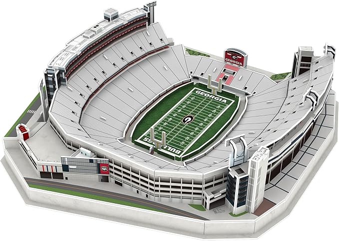 Pro Lion 3D Jigsaw Puzzle of Sanford Stadium Construction Building Kits - 93 Pieces | Georgia Bulldogs Football League Gifts for Boys, Adults, Men & Kids Aged 7+ | Puzzles Games Kit for Creative Fans
