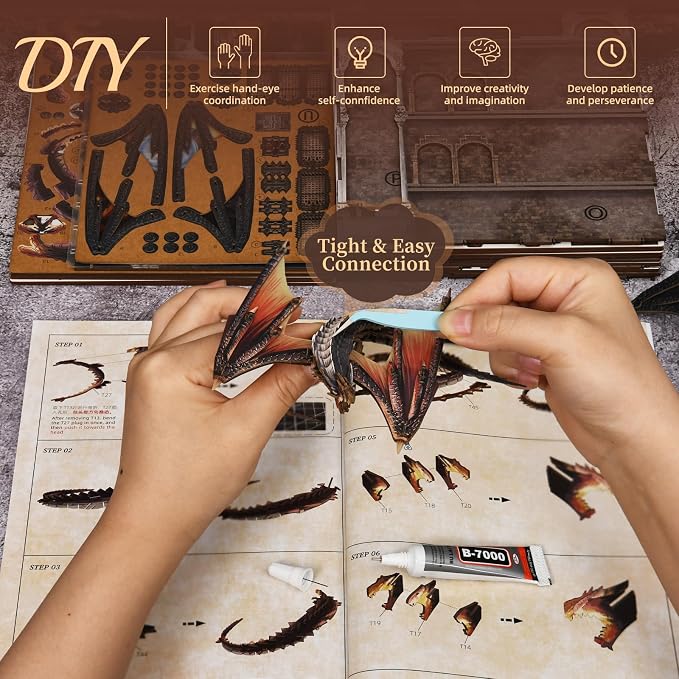 MiniCity Book Nook Kit, DIY Miniature House Kit Dollhouse Kit for Adults Mini Tiny House Kit with Building Model Kit Crafts Creative Gift for Boys Girls (Ember Castle)