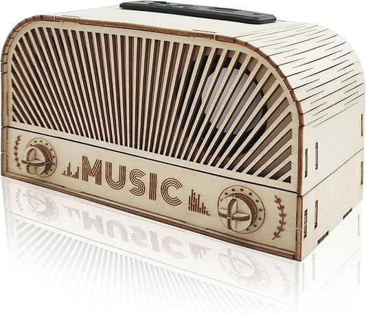 STEM Kits for Kids Age 12-14, Wooden DIY Bluetooth Speaker Kit Build Your Own with Dual Speakers, Science Gift for Teen Boys Girls Birthday Christmas
