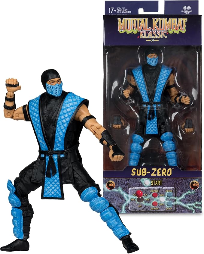 McFarlane Toys- Mortal Kombat Klassic Sub-Zero 7in Action Figure