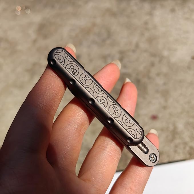 T-Conceal EDC Fidget Slider Fidget Toy Adult Stress Relief Metal Rotation Push Pull ADHD Recreational Fidget Toy Tactile Coin Fritter