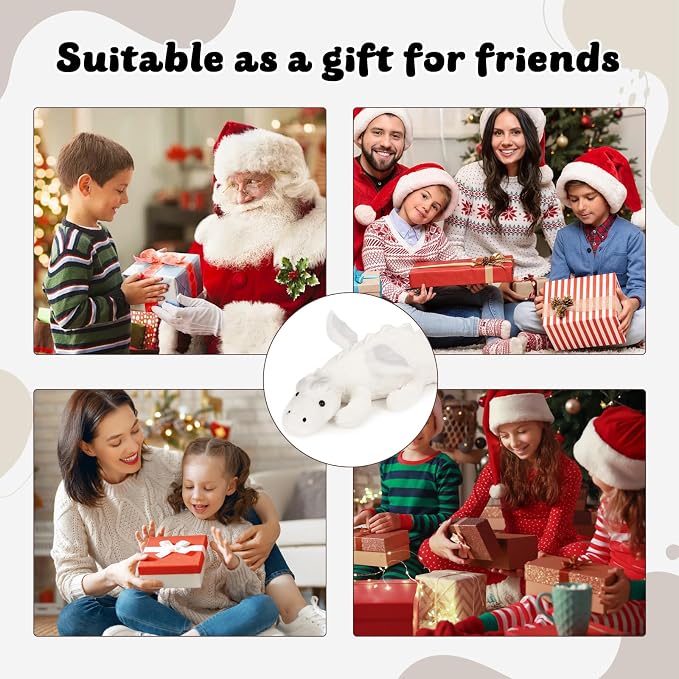 YOUBLEK Weighted Stuffed Animals- 27.5" 2lbs Cute Plush Dragon,Weighted Stuff Dragon Toy for Kids Adult Gift or Decoration