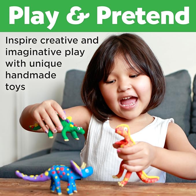 Creativity for Kids Create with Clay Dinosaurs: Sensory Craft, Creative Toy, Dinosaur Children's Toy, Boy Gifts, Spring Crafts for Kids (Ages 5+)